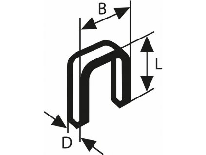 BOSCH Úzká sponka do sponkovačky, typ 55, laminovaná Professional