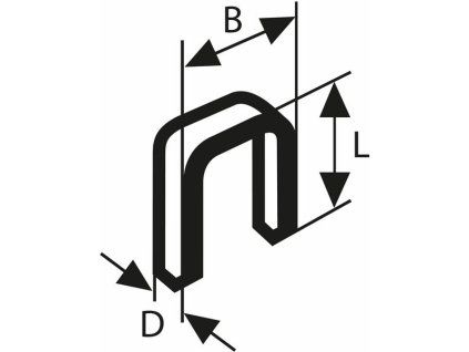 Bosch Úzké sponky do sponkovačky, typ 55 (1609200372)