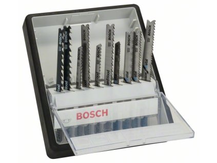 10dílná souprava pilových plátků do kmitacích pil, robustní řady na dřevo a kov, se stopkou T, Robust Line Wood and Metal