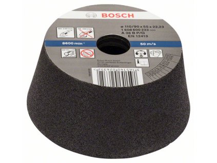 BOSCH Brusný hrnec, kónický - kov/litina Professional