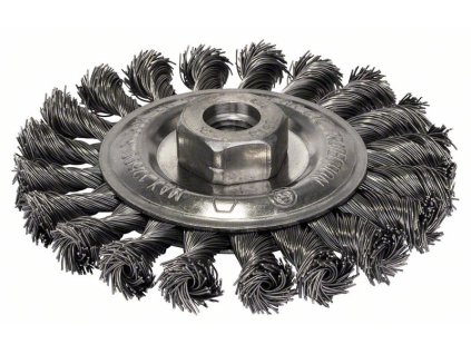 BOSCH Kotoučový drátěný kartáč, copánkový, 115, ocel Professional (2608622059)