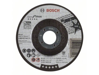 BOSCH Dělicí kotouč profilovaný Best for Inox Professional