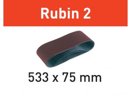 Brusný pás L533X 75-P60 RU2/10 Rubin 2