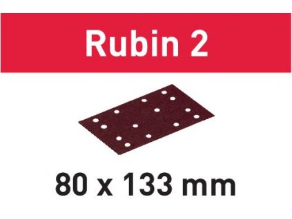 Brusný papír STF 80X133 P220 RU2/50 Rubin 2