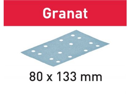Brusný papír STF 80x133 P40 GR/50 Granat