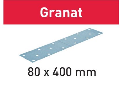 Brusný papír STF 80X400 P100 GR/50 Granat