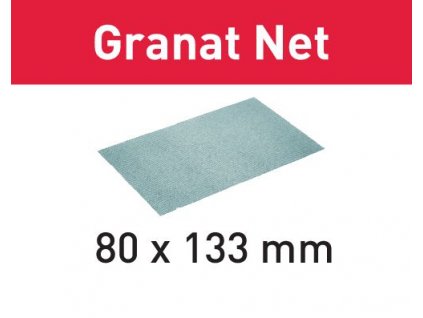 Brusivo s brusnou mřížkou STF 80x133 P220 GR NET/50 Granat Net