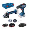 BOSCH GSR 18V-50 + akumulátorová úhlová bruska GWS 180-LI + 1× akumulátor 2,0 Ah + 1× akumulátor 5,0 Ah v XL-BOXXu (0615990M47)