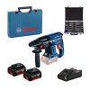 BOSCH GBH 180-LI + 11dílná sada vrtáků SDS plus + 2× akumulátor GBA 18V 4.0Ah v kufříku (0615990M33)