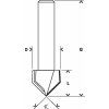 Bosch Drážkovací fréza tvaru V PRO, 90° × Ø 6,4, stopka 6 mm (2608628445)
