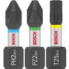 BOSCH Sada šroubovacích bitů PRO Impact, PH2 (5×), PZ2 (5×), T20 (5×), T25 (5×), T30 (5×), 25 mm, 10 × 25 ks (2608521U63)