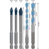 Bosch Sada EXPERT HEX-9 Hard Ceramic a HEX-9 Multi Construction, 5 ks (2608902314)