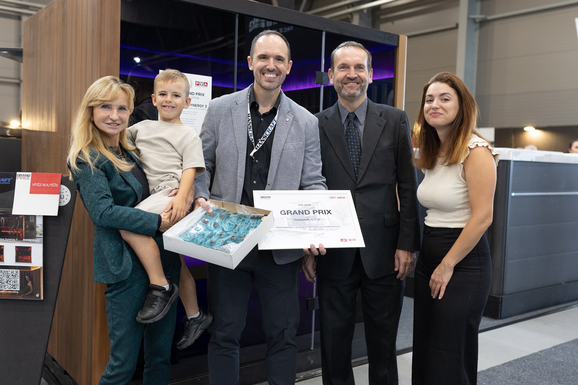 HANSCRAFT získal Grand Prix FOR ARCH 2026. Oceněná sauna i mimořádně úspěšný veletrh potvrdily sílu českého domácího wellness