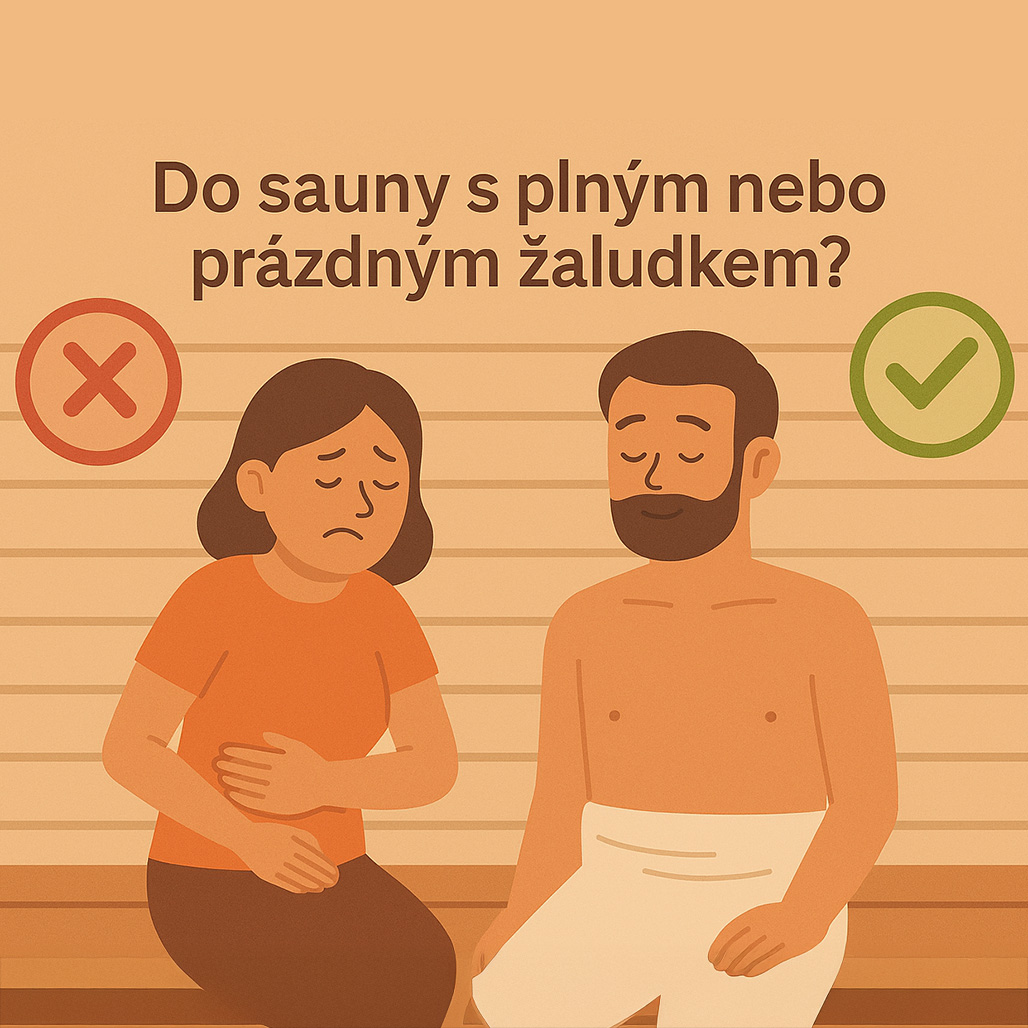 Do sauny s plným nebo prázdným žaludkem?