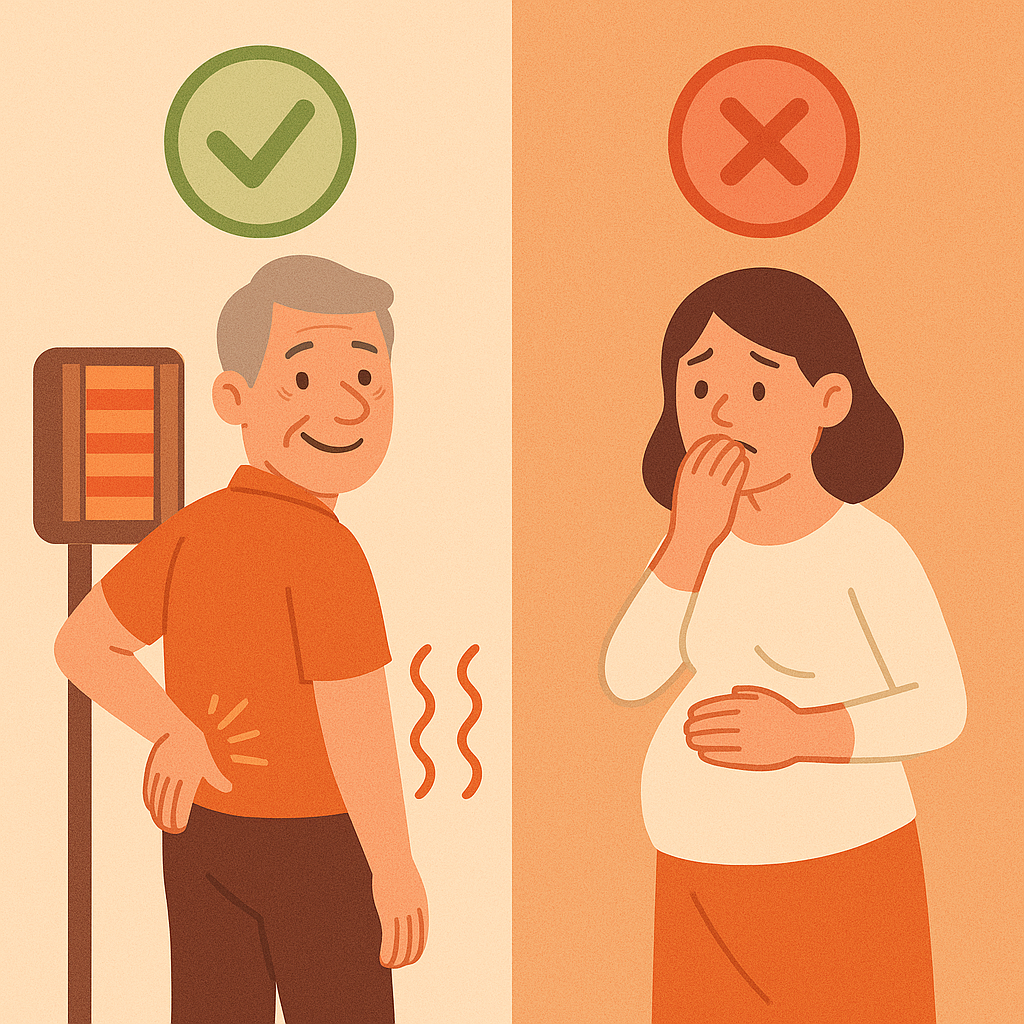 Indikace a kontraindikace použití infračerveného záření