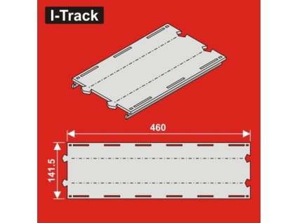 1581 h0 rovny segment 2 kolejny 141 5x460mm 4ks