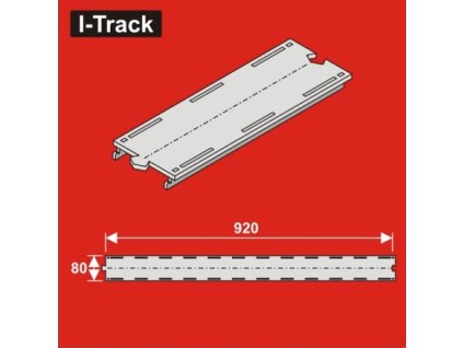 1590 h0 rovny segment 1 kolejny 80x920mm 2ks