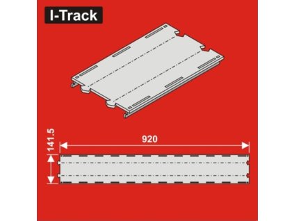 1593 h0 rovny segment 2 kolejny 141 5x920mm 2ks