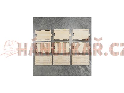 H0 Rovný segment 1-kolejný 80x115mm 6ks