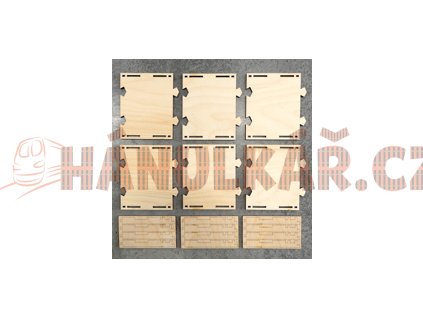 H0 Rovný segment 2-kolejný 141,5x115mm 6ks