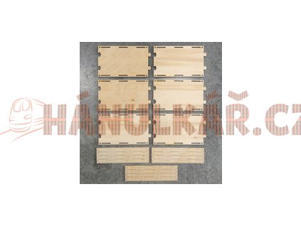 H0 Rovný segment 2-kolejný 141,5x230mm 6ks