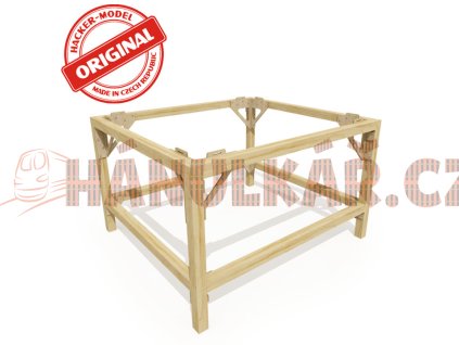 Rám pod základní desku 80 x 60 výška 76 cm