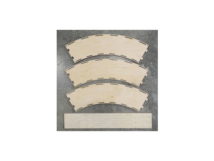 1731 h0 oblouk 2 kolej r 481 2 542 8mm 60 3ks