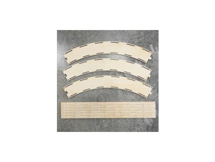 1737 h0 oblouk segment 1 kolej r 542 8mm 60 s 80mm 3ks