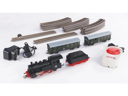 Startovací analogová sada - osobní vlak s parní lokomotivou