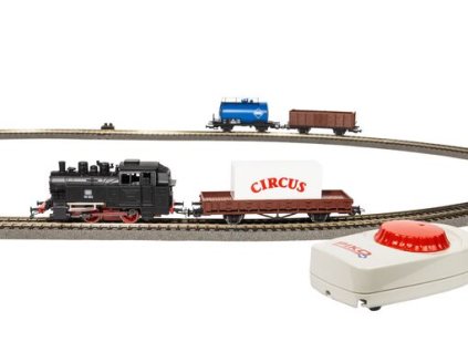 Startovací analogová sada - Parní lokomotiva s nákladním vlakem