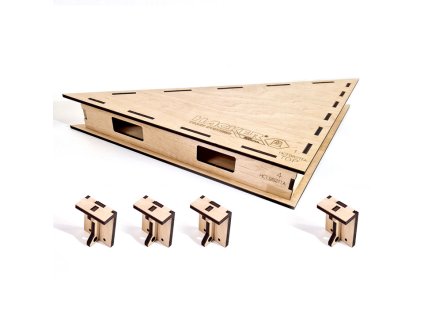 Základní deska trojúhelník T6 - 30x30x6 cm (Varianta Základní deska trojúhelník T6 - 30x30x6 cm- SESTAVENÁ)