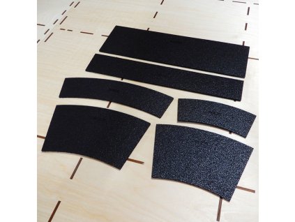 648 h0 kolejove podlozi oblouk ra358x70x5mm 30 1k 12ks