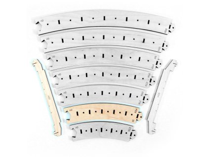732 sablony pro obloukove trate r3 r4 flexi h0 6ks