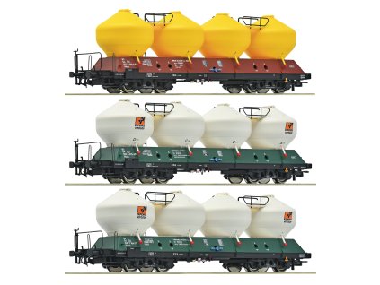 HO - Set tří vozů Uacs, ČD