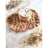 macrame podtacek srdce caramel eshop hany dekorace svicka