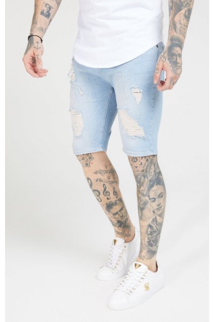 siksilk distressed skinny shorts light wash p1706 28643 medium