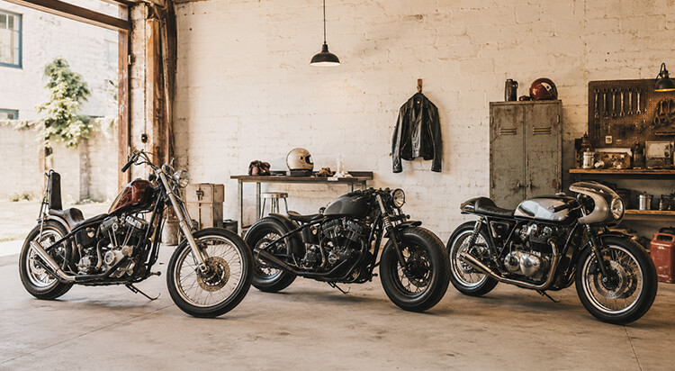 Chopper, bobber a café racer
