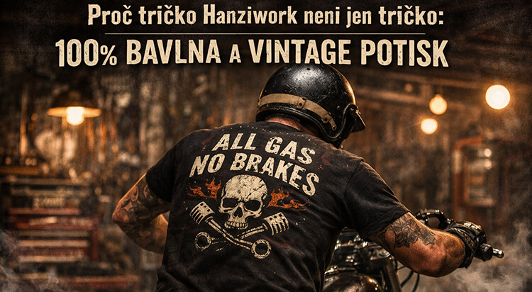 Oldschool na kůži, proč tričko Hanziwork funguje.
