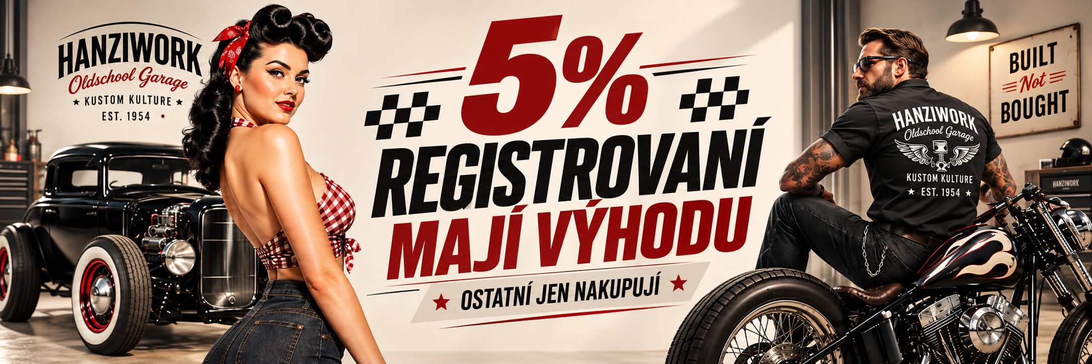 Výhoda hned po registraci už na první nákup -5%