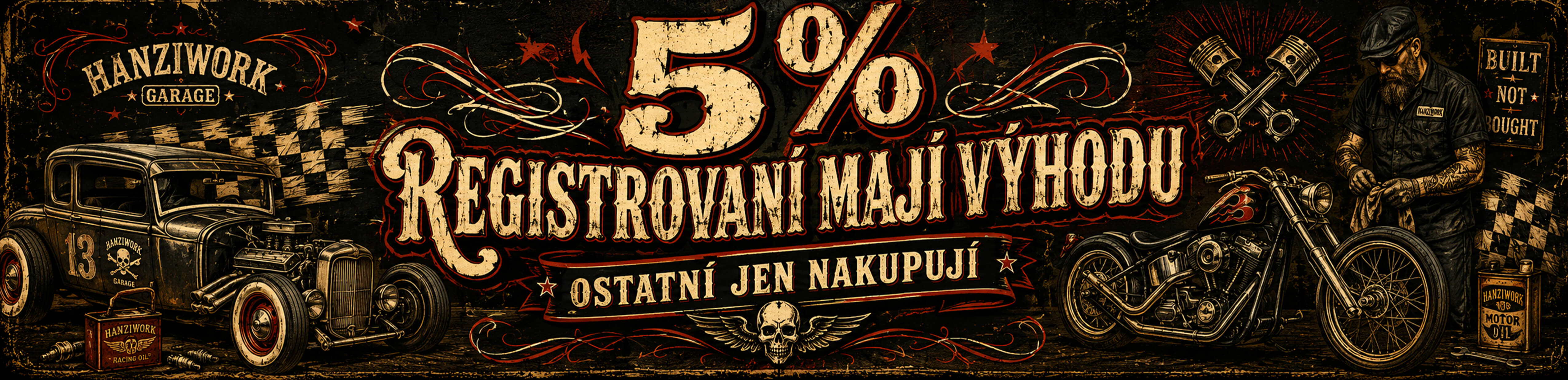 Výhoda hned po registraci už na první nákup -5%