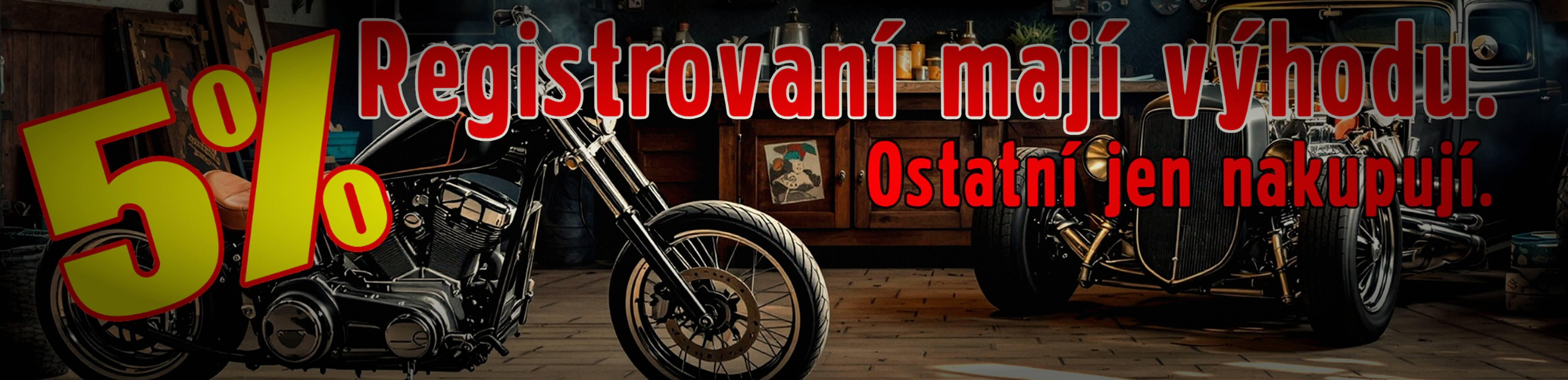 Výhoda hned po registraci už na první nákup -5%