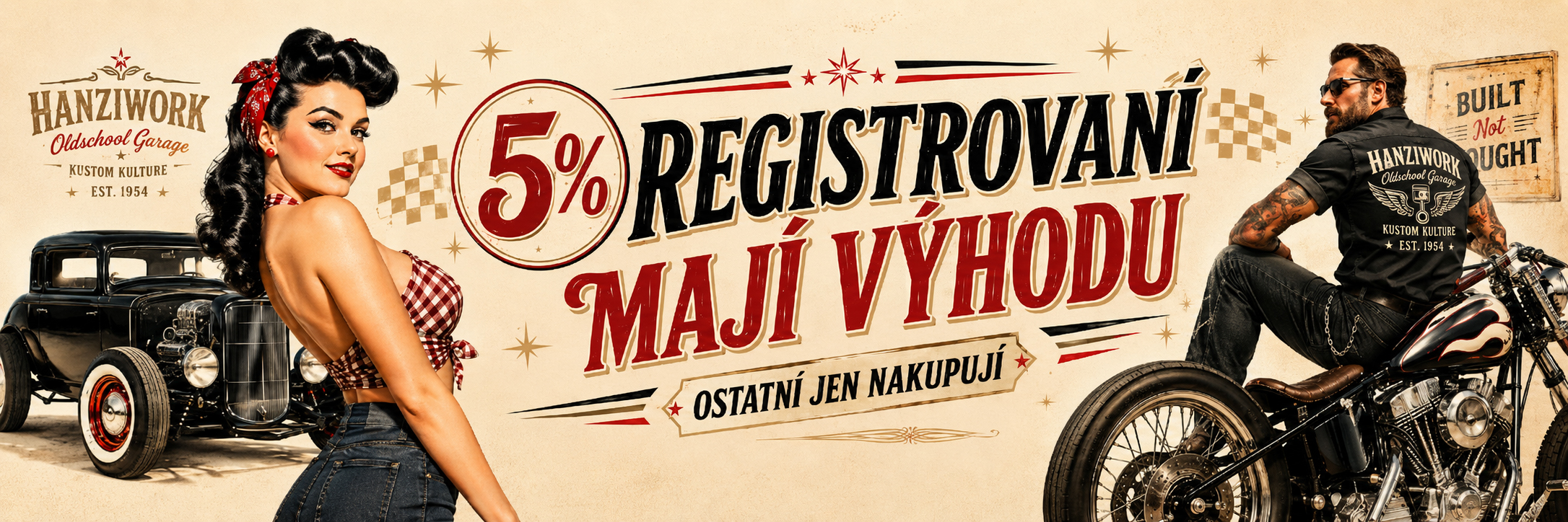 Výhoda hned po registraci už na první nákup -5%