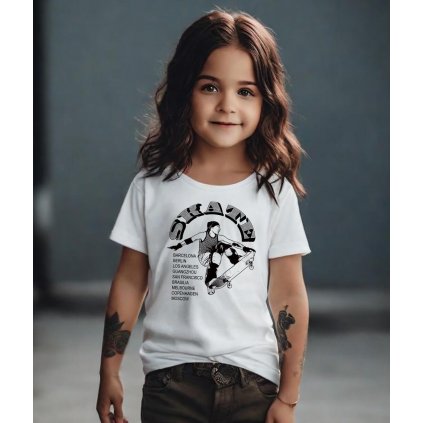 Dětské Tričko S Krátkým Rukávem Skate Barcelona model kompresing