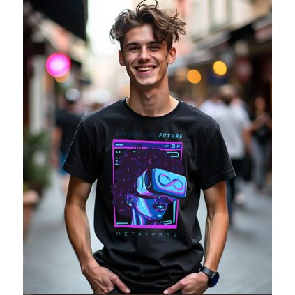 Pánské Tričko S Krátkým Rukávem Metaverse model komprese