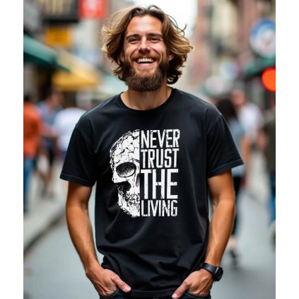 Pánské Tričko S Krátkým Rukávem Never Trust The Living model komprese