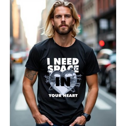 Pánské Tričko S Krátkým Rukávem I Need Space In model komprese