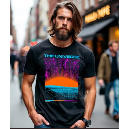 Pánské Tričko S Krátkým Rukávem The Universe model komprese