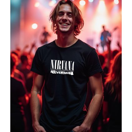 Pánské Tričko S Krátkým Rukávem Nirvana Nevermind Model komprese