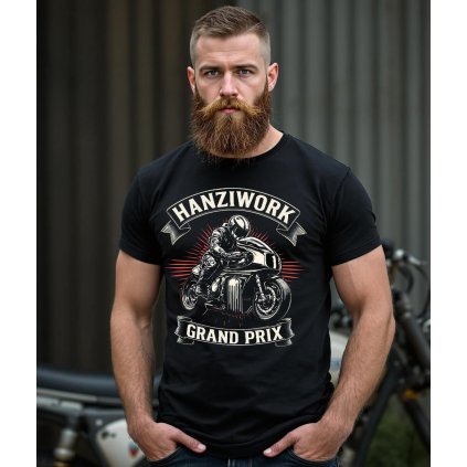 Pánské Tričko S Krátkým Rukávem Hanziwork Grand Prix Model komprese