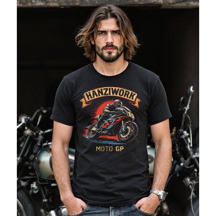 Pánské Tričko S Krátkým Rukávem Hanziwork Moto GP Model komprese